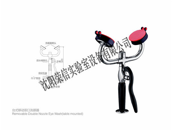 双头洗眼器